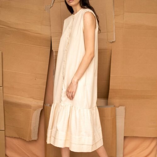 Cilou Dress | Natural Stripe