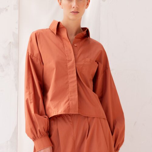 Boxy Shirt | Burnt Sienna